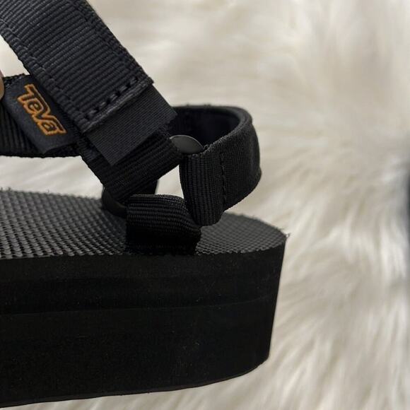 Teva Womens Flatform Universal Platform Sandal Black US Y2K inspired Sz 11 - Picture 6 of 8